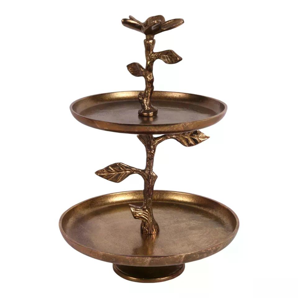 Platou pentru tort din aluminiu, 42,5 cm