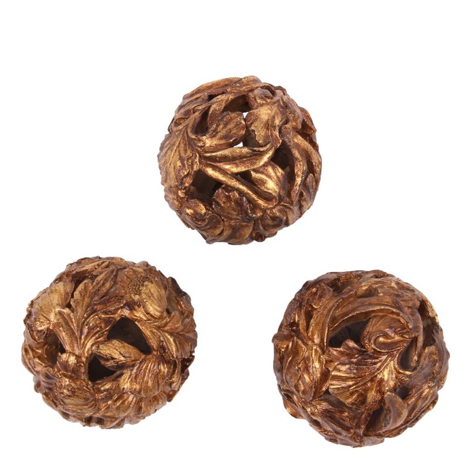 Set 3 sfere decorative, 10 cm