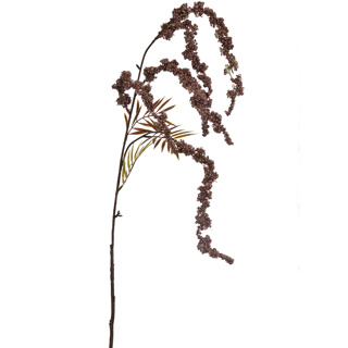Ramură curgătoare cu bobițe, 95 cm, taupe