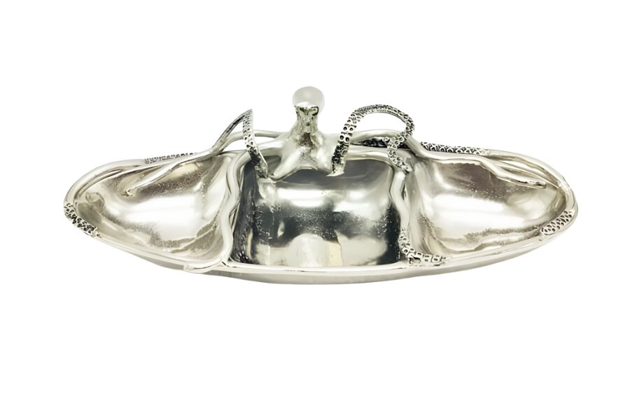 Section server in nickel octopus 42x18,5