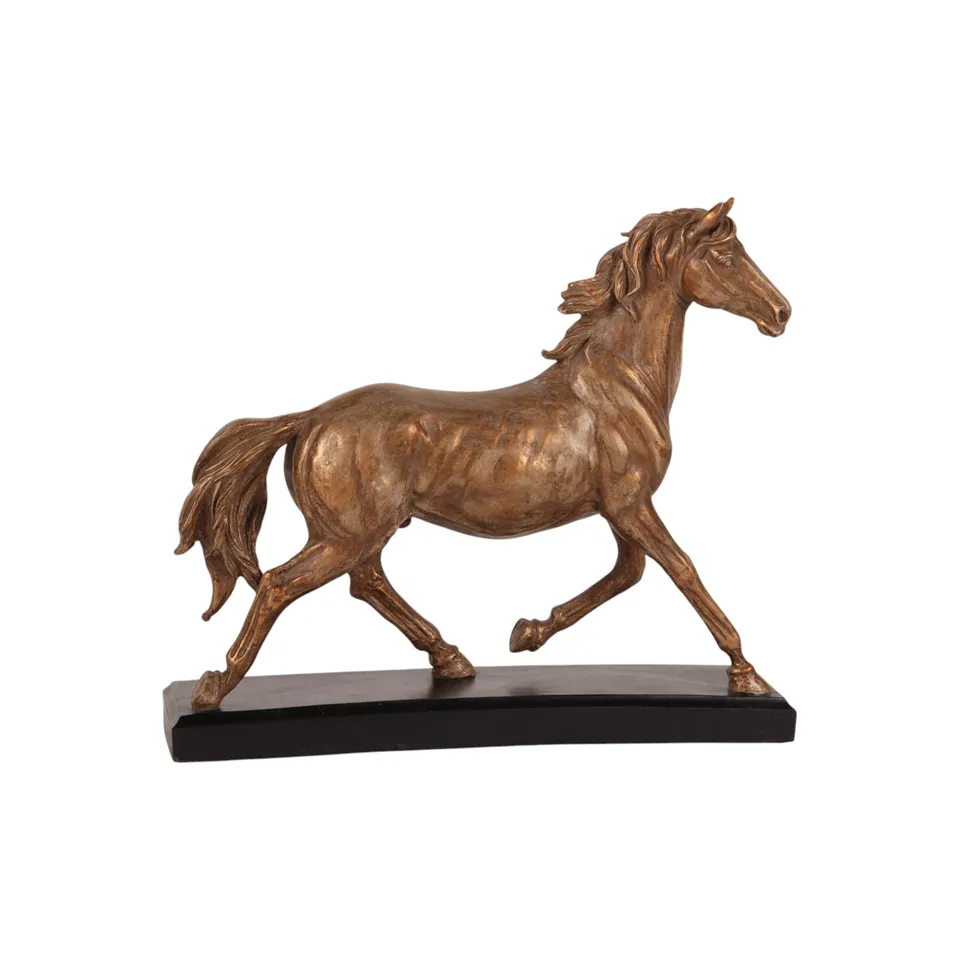 Horse Sculpture 25 cm - Bronze - Resin