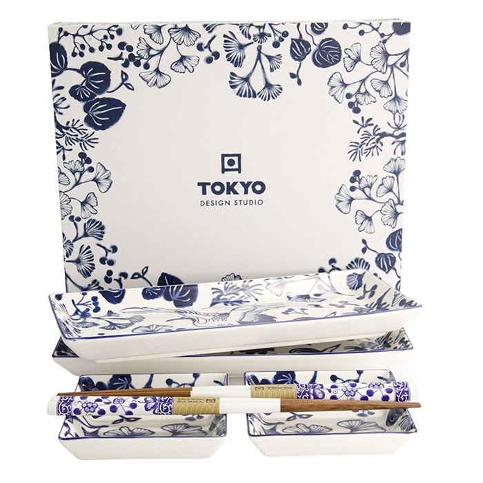 Set sushi Flora Japonica, 6 piese