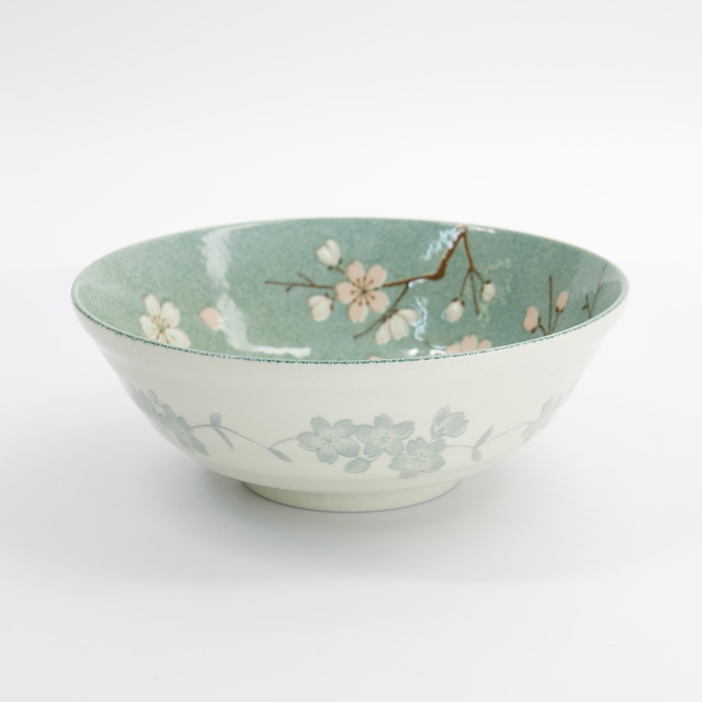 Bol ramen Fujisakura verde, 21x7,8 cm, 1000 ml