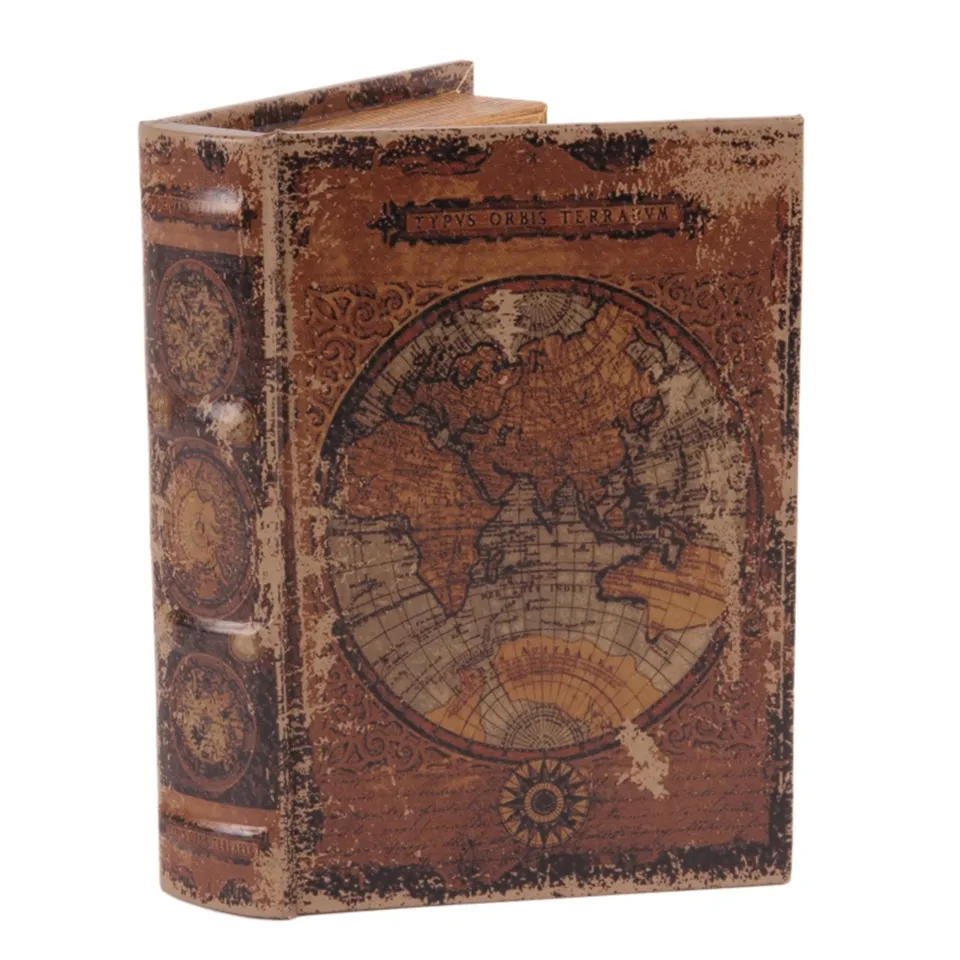 Book Storage Box Worldmap 20 cm