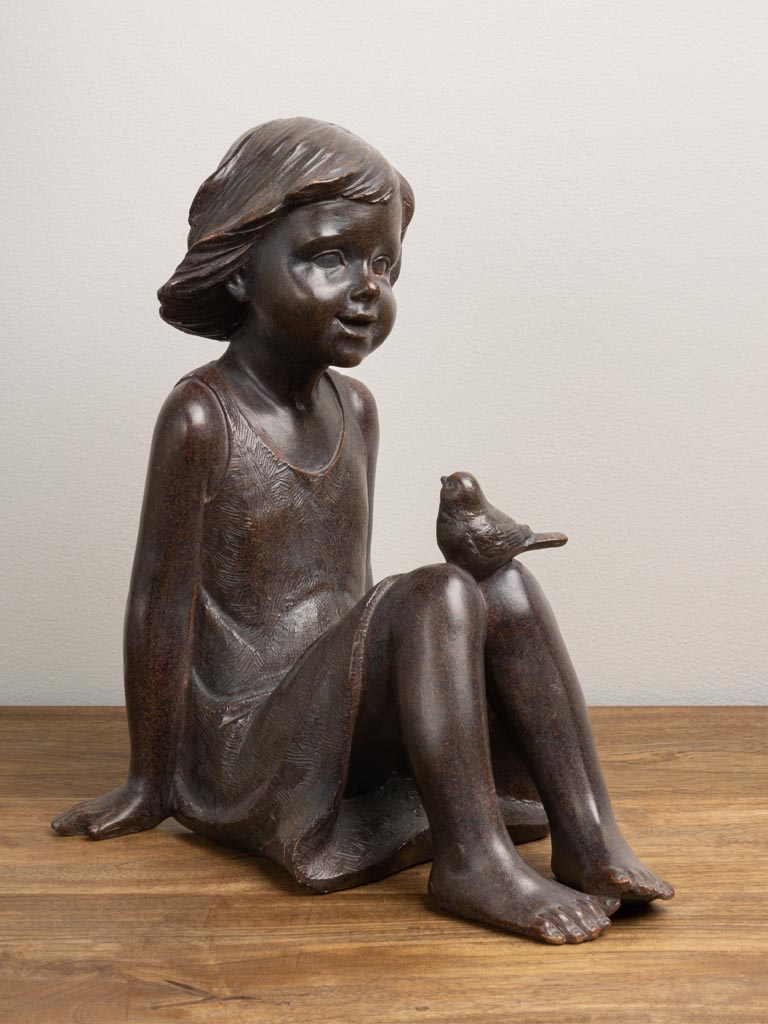 Statuetă Copilul și pasărea