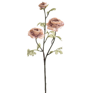 Set 3 ranunculus artificiali, 72 cm, mov
