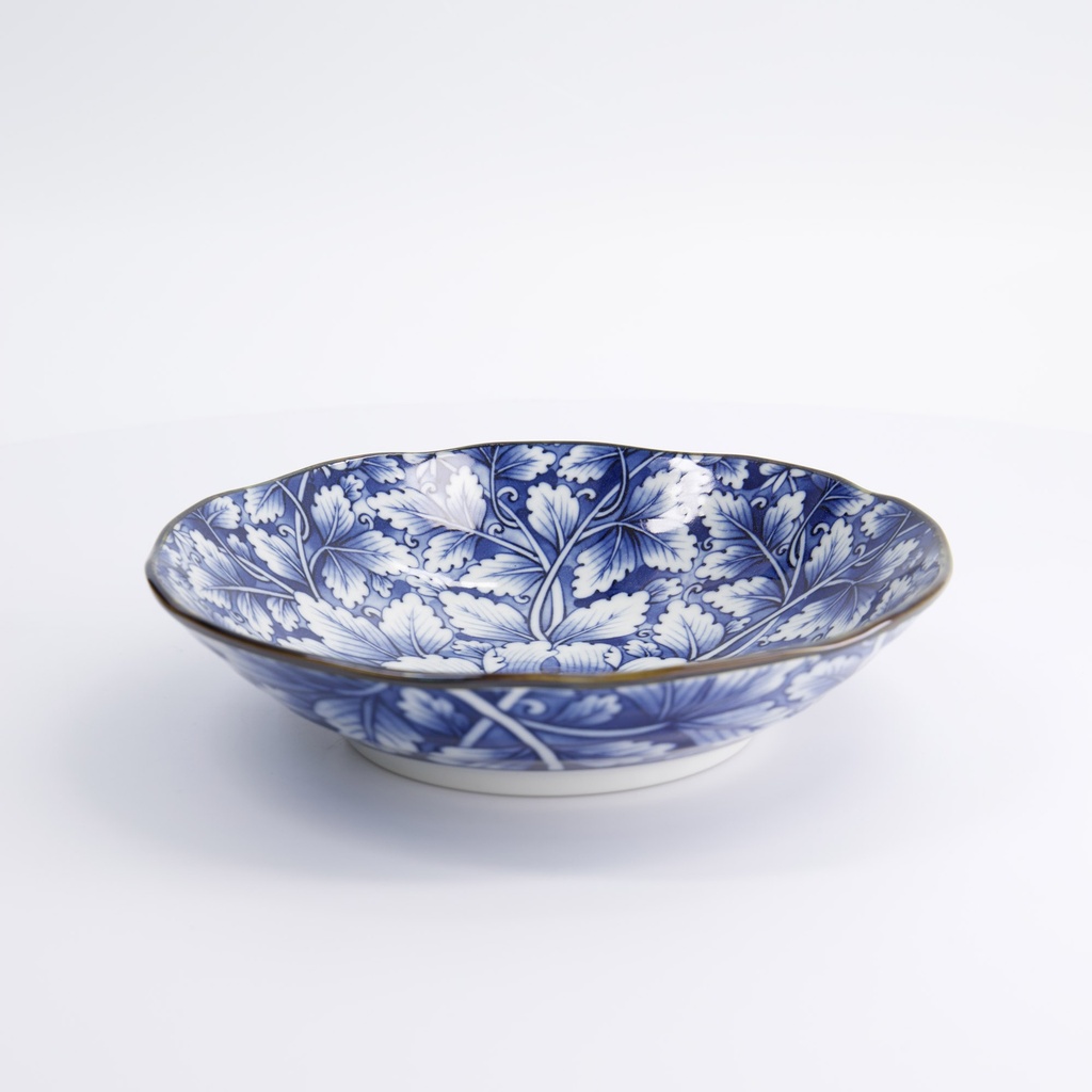 Farfurie de paste Hana Blue Dami Botan, 21x5 cm
