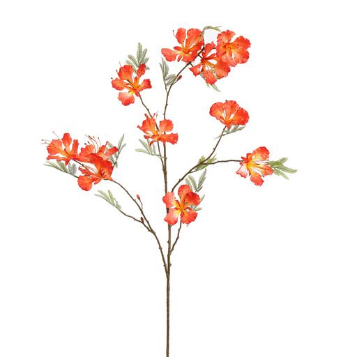 Ramură Flame Tree artificială, 122 cm, roșu