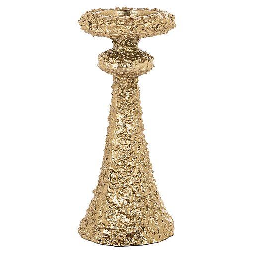 Candle holder July gold large