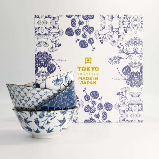 Set cadou Flora Japonica, 4 boluri tayo, 15 cm