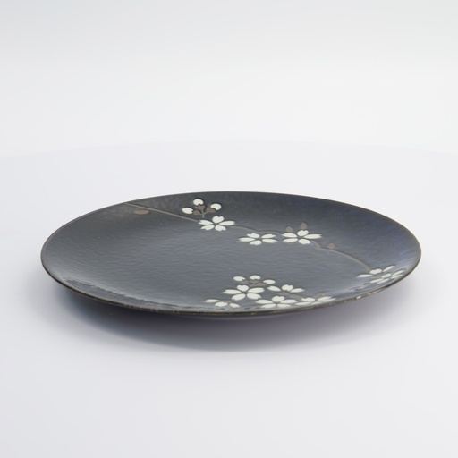 Farfurie rotundă Sakura albastru cobalt, 23,5 cm