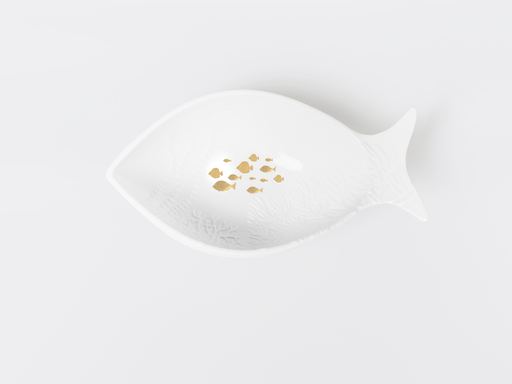 Bol pește Coral, 15,5x9x4 cm
