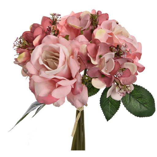 Buchet trandafiri mix, 28 cm, roz