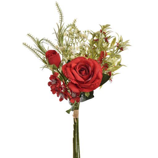 Buchet trandafiri sălbatici, 40 cm, roșu