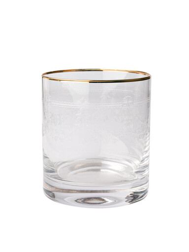 Pahar de whisky St Jacques cu margine aurie