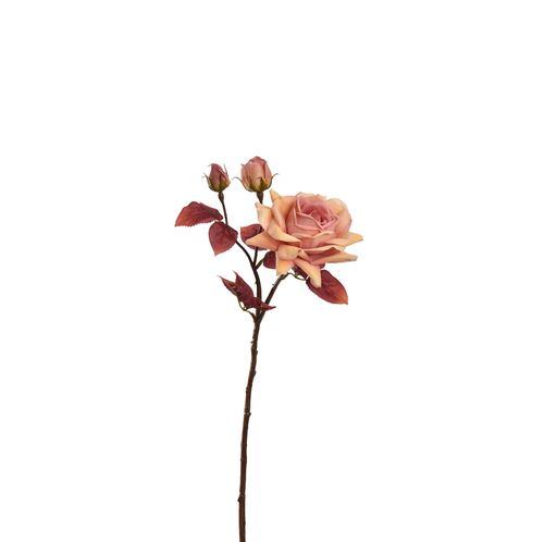 Ramură trandafir deschis, 60 cm, roz catifea
