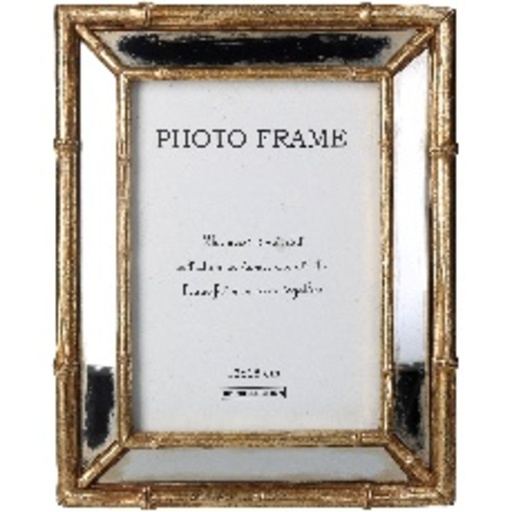 Ramă foto din polirășină aurie, 13x18 cm