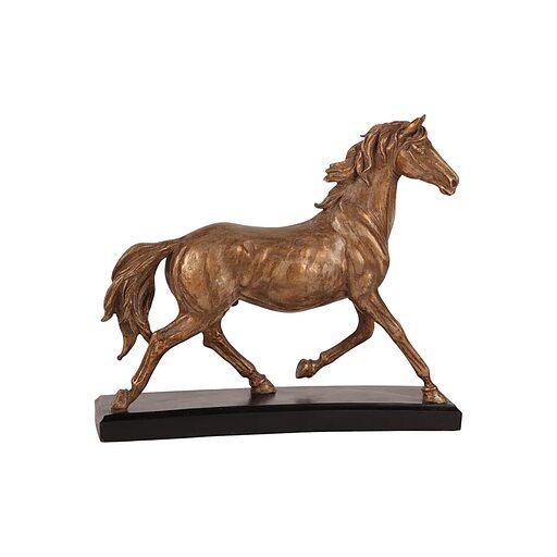 Horse Sculpture 25 cm - Bronze - Resin