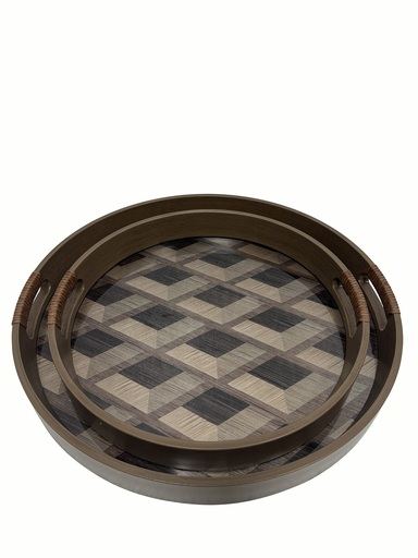 Tavă rotundă Parquet, D46 cm