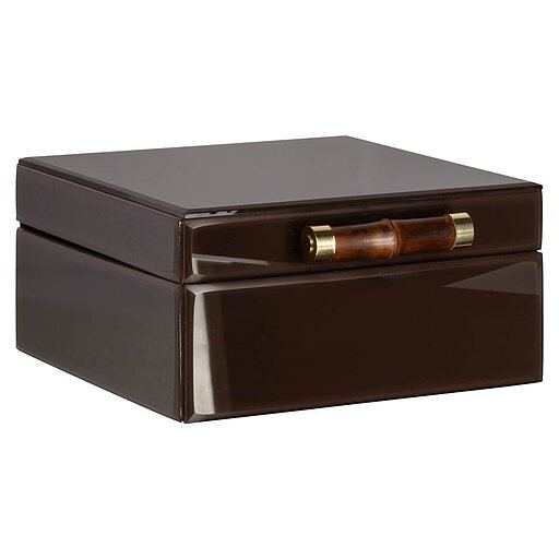 Storage box Echo dark brown small