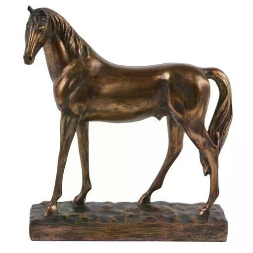 Horse Statue 28 cm - Gold - Resin