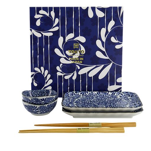Set sushi Aizome Tako Karakusa, 6 piese