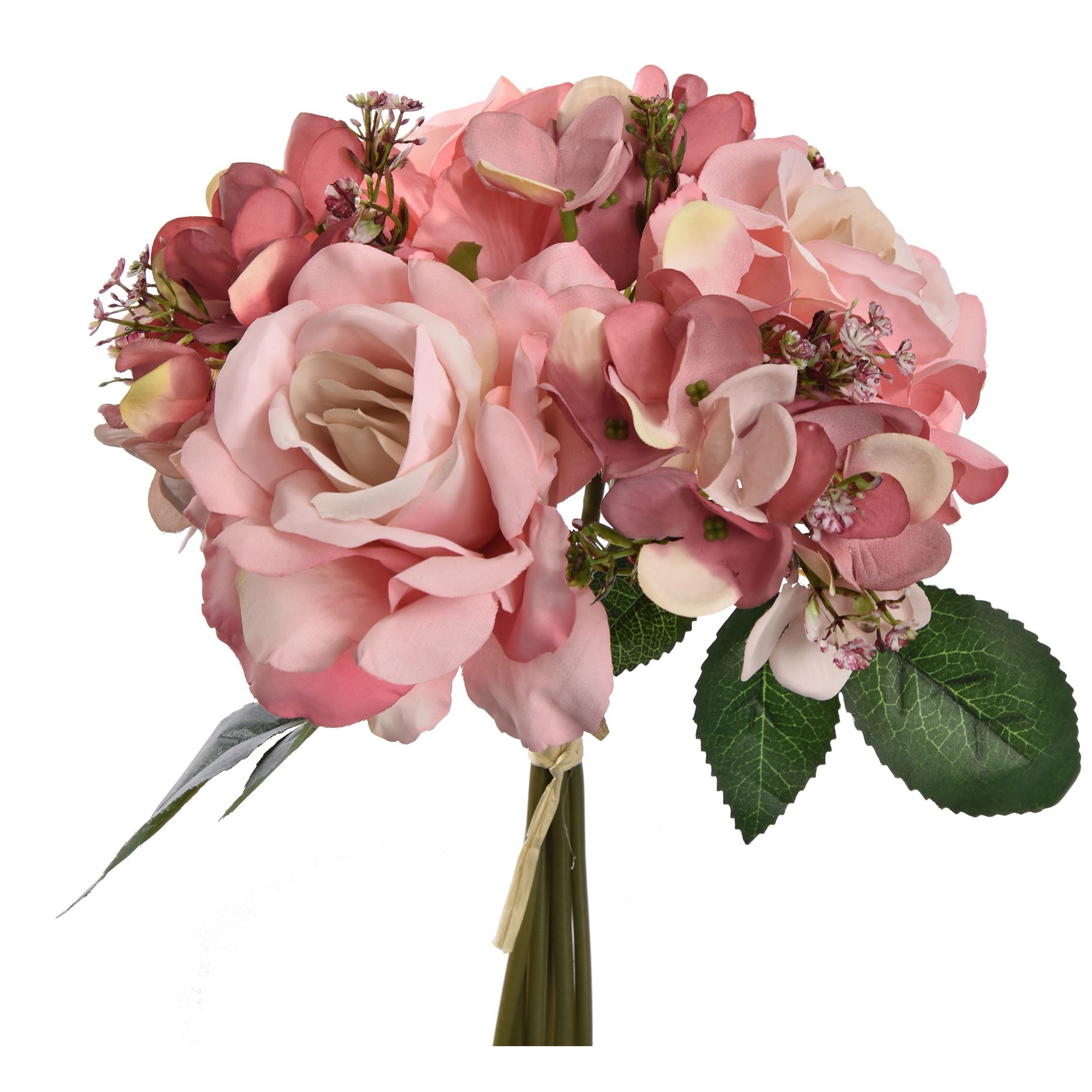 Buchet trandafiri mix, 28 cm, roz
