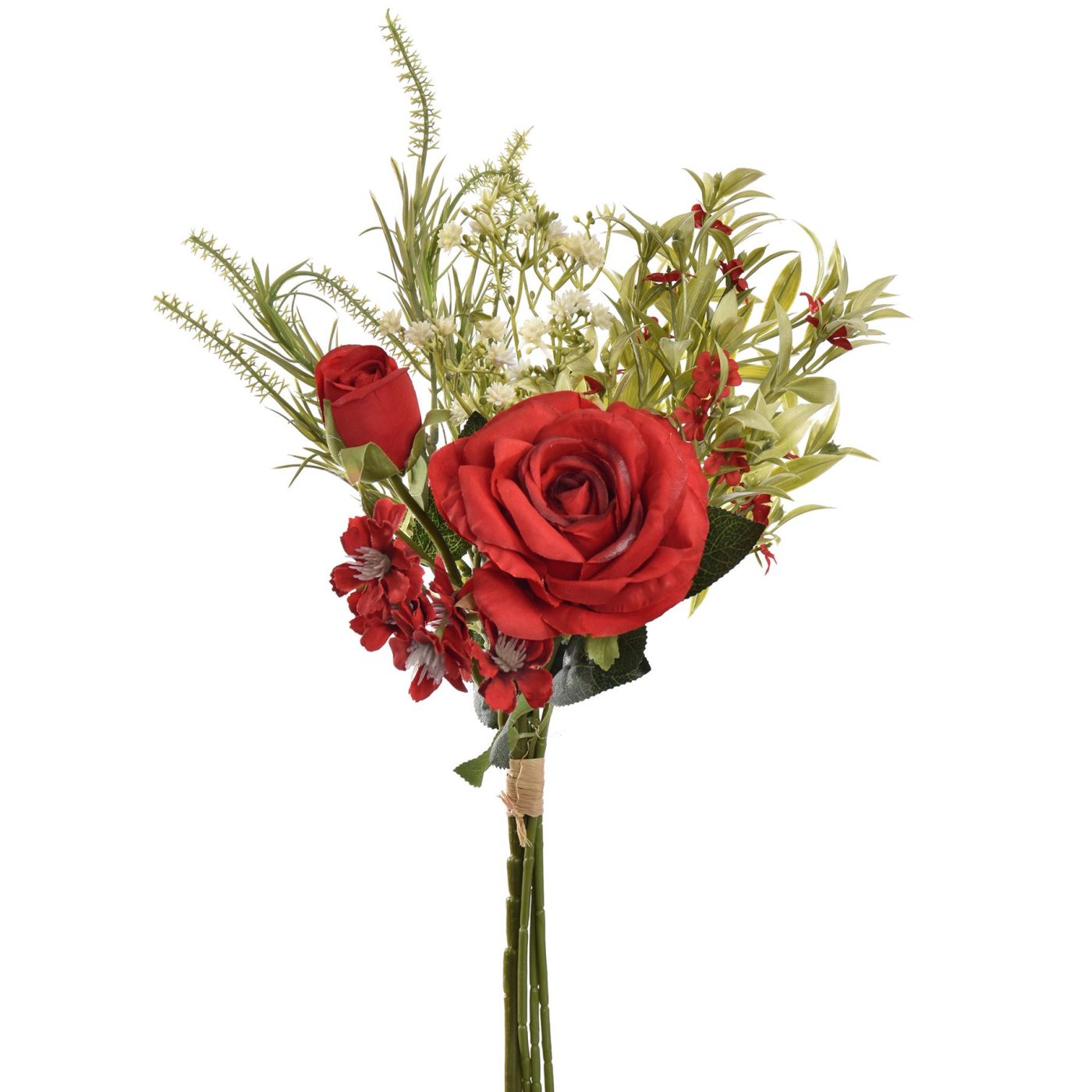 Buchet trandafiri sălbatici, 40 cm, roșu