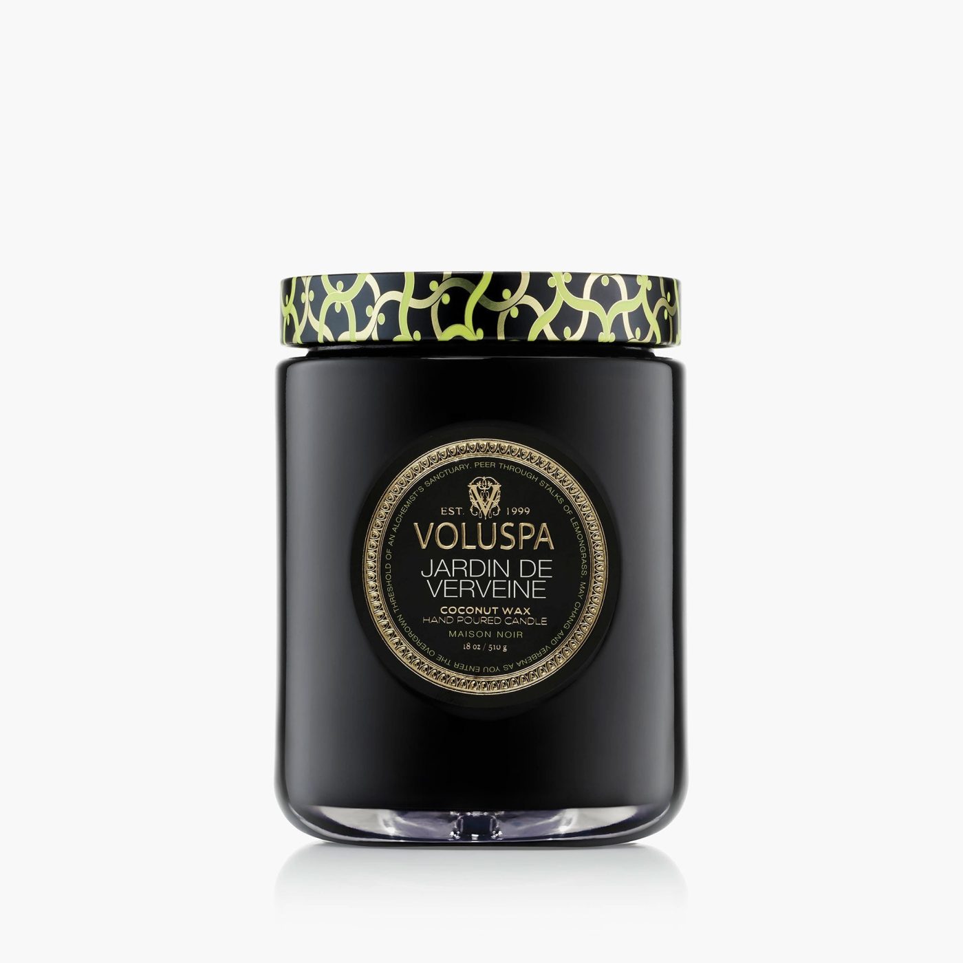 Lumânare parfumată Jardin de Verveine, borcan mare 18 oz