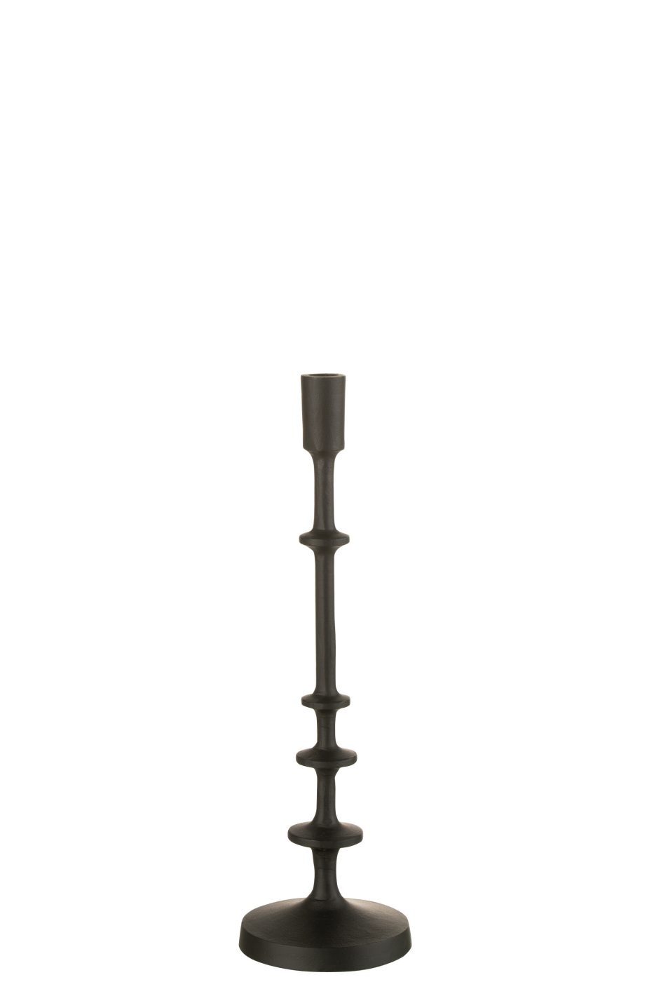 Sfeșnic Izy, aluminiu negru, L, 12,5x12,5x42 cm