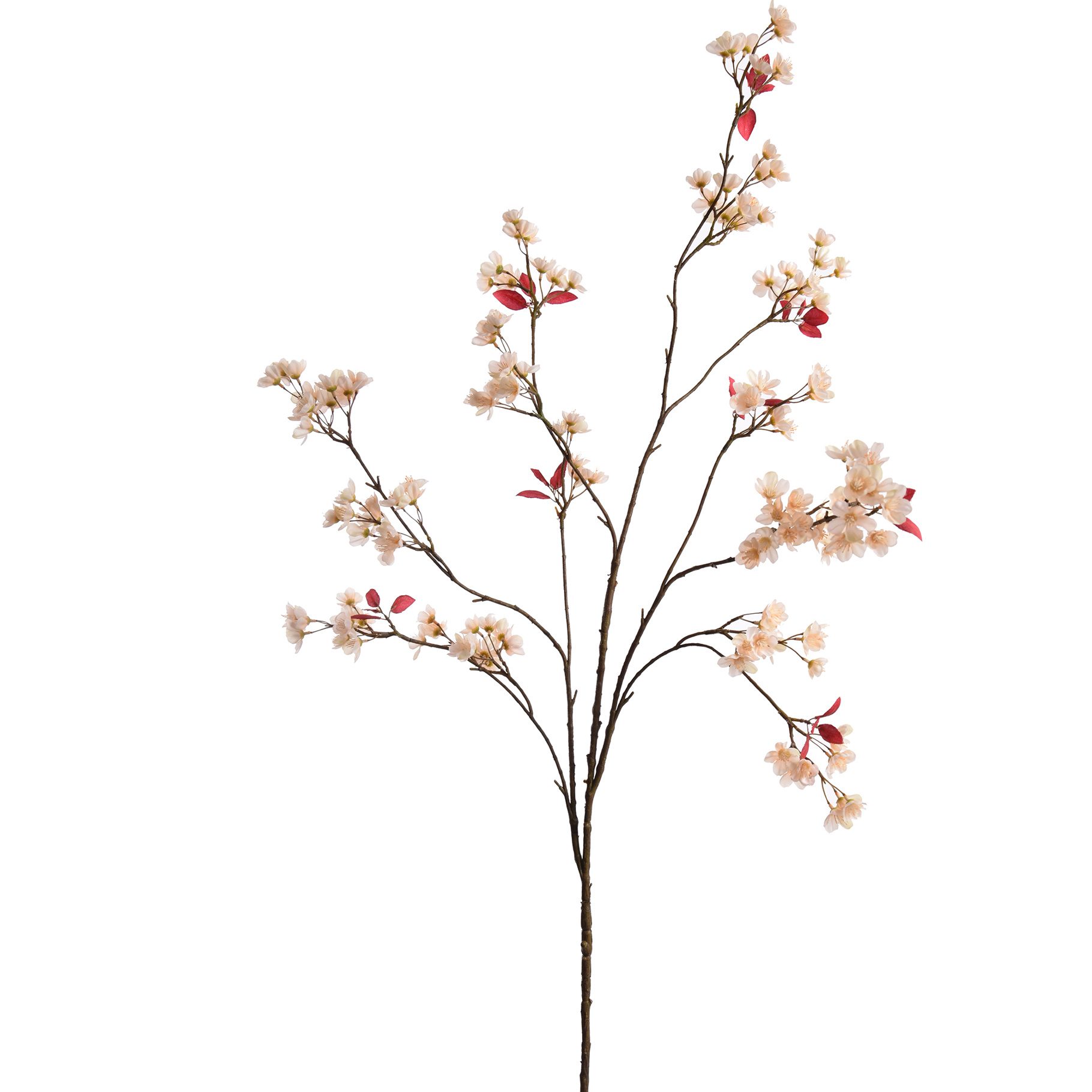 Ramură flori de piersic, artificială, 130 cm