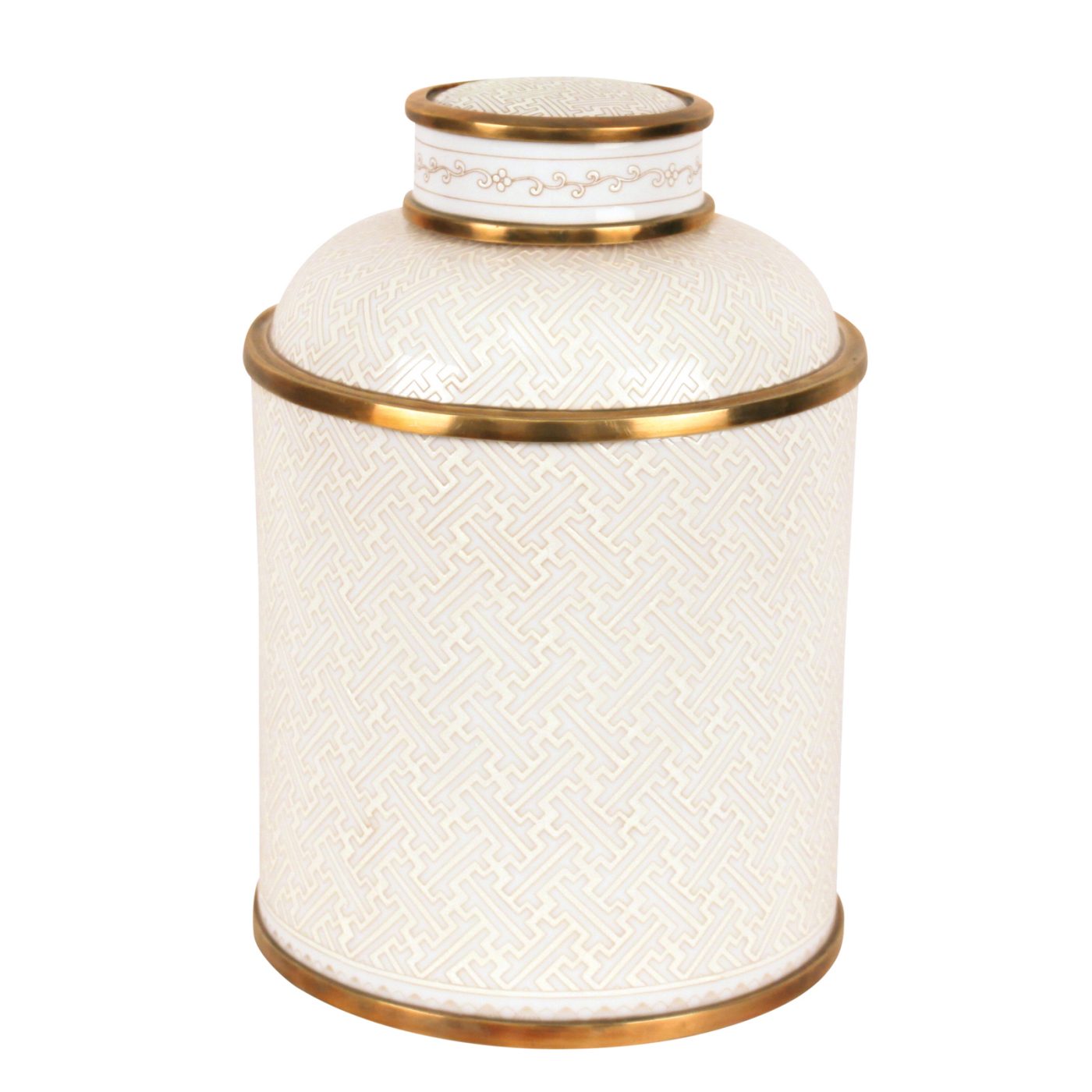 Borcan cu capac tip cutie de ceai, mic